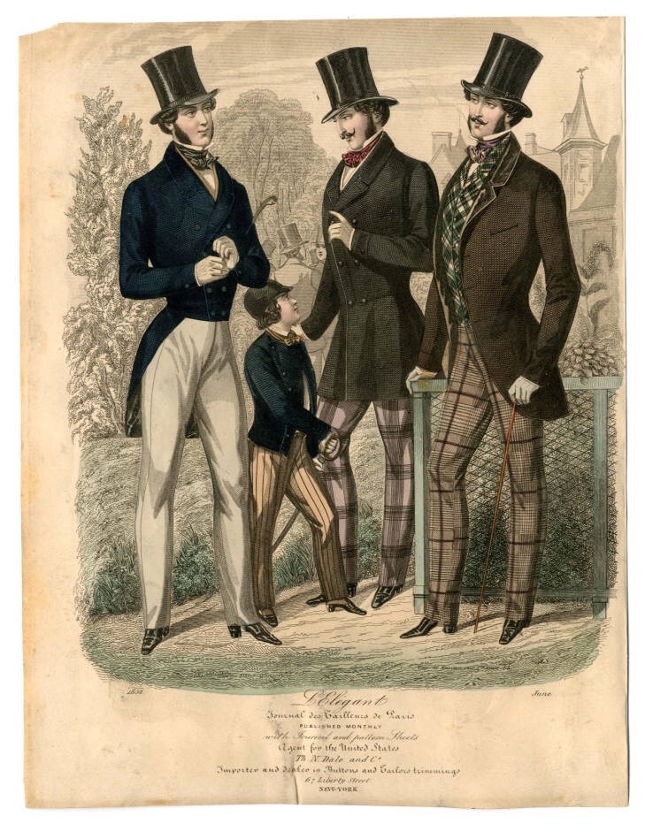 The Indifferent Century — Just some early 1850s men's fashion 