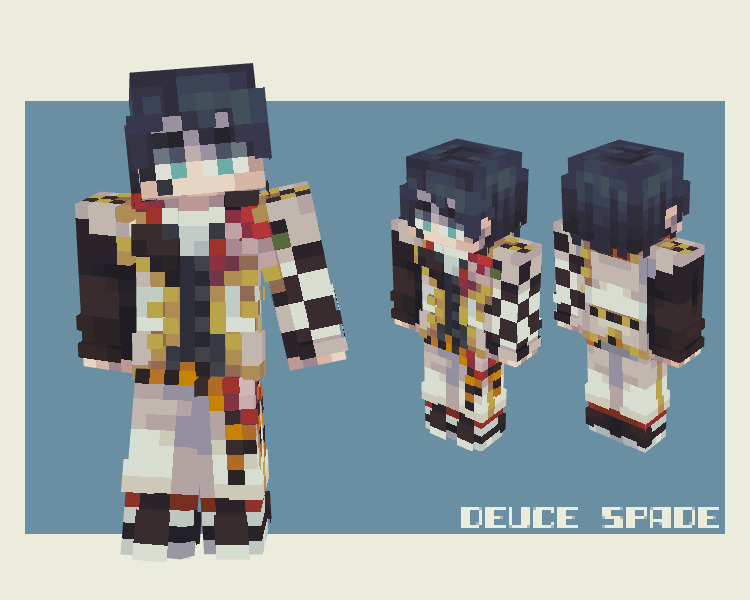 ♠️ Deuce Spade (デュース・スペード) | Twisted Wonderland Minecraft Skin