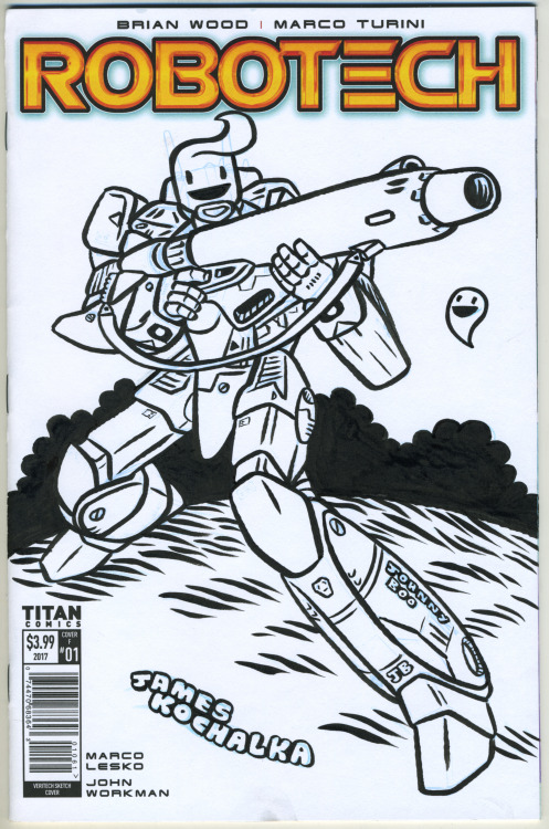 I did a Robotech commission for my mailman today.