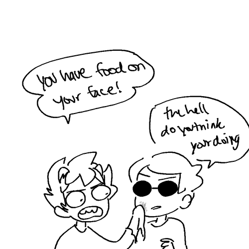         idk i hit a signifigant amount of followers and wanted to celebrate with one sided dave<>karkat