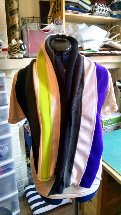 nightengaleneedles:Nightengale Needles has Split TWO FLAG Pride scarves!Fall under two different pride flags? Want to sh