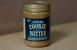 gemiblu:  alyssaties:  gigyas:  DO YOU SEE THIS? DO YOU SEE THIS FUCKING JAR? THIS SHIT IS CALLED COOKIE BUTTER. THEY SELL IT AT TRADER JOE’S AND IT’S BASICALLY EXACTLY WHAT IT SOUNDS LIKE: SPREADABLE GODDAMN COOKIES. THIS SHIT HAS THE TEXTURE AND