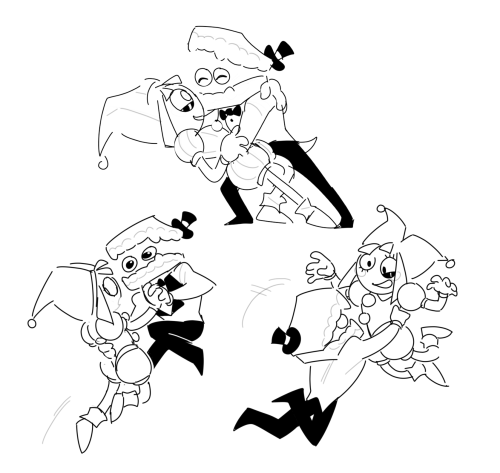 I Am EATING Your Caine X Pomni Art. I Need To See Em Dancing Together.
