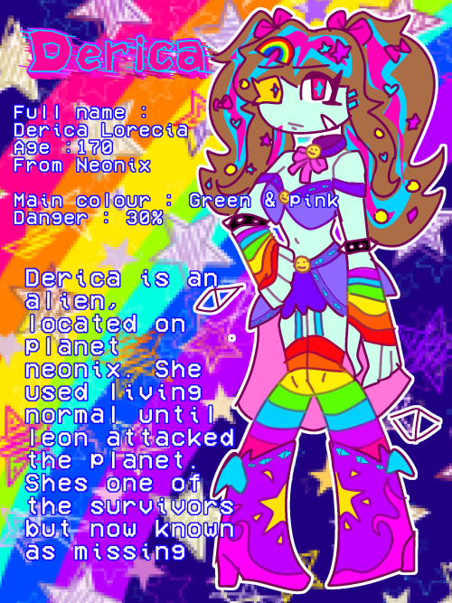 Meet Derica! She's My Other Alien Oc:3 I Might Show Who's Leon Bcs Yes