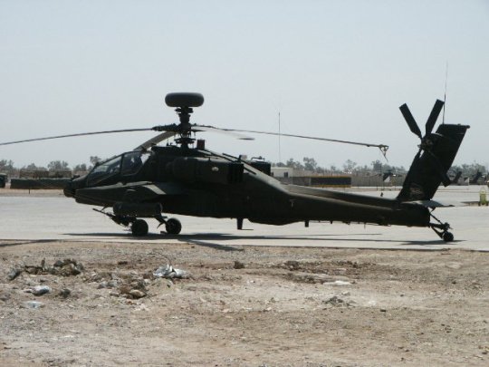 US Apache helicopters strike IS for first time in Iraq