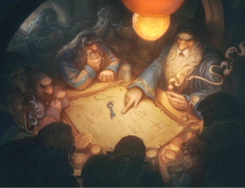 Today in Middle-earth history: The Unexpected Party. Art courtesy of Justin Gerard http://ow.ly/Twml