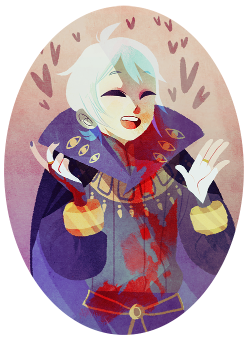 ghostbri:  i rly like blood guy from fire awakening!! my other favorites are batman and magical yandere :8) 