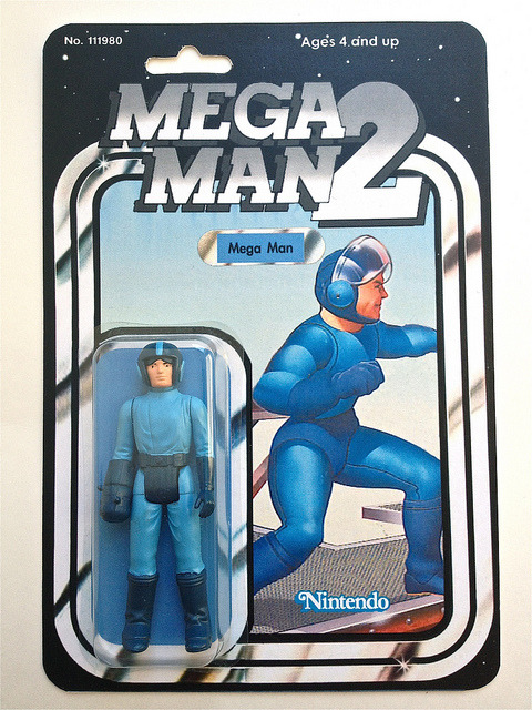 tinycartridge:  Old school Mega Man and Dr. Light figures Posted by Chicago Toy