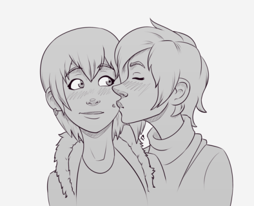 rinzleydraws:smooch’umsI just got really in love with my own lineart okay?? oh and @notzackforwork‘s