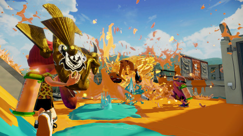 splatoonus:  NEWS FLASH! Tomorrow evening at 7 PM PT, a new mode will join Splat Zones and Tower Control in the Ranked Battle playlist!  Introducing…. Rainmaker! In Rainmaker, both teams compete to snag the, uhhh, Rainmaker. Once you’ve got it, the