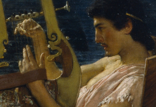 caravaggista:Sir Lawrence Alma-Tadema, Details from Sappho and Alcaeus (1881) 