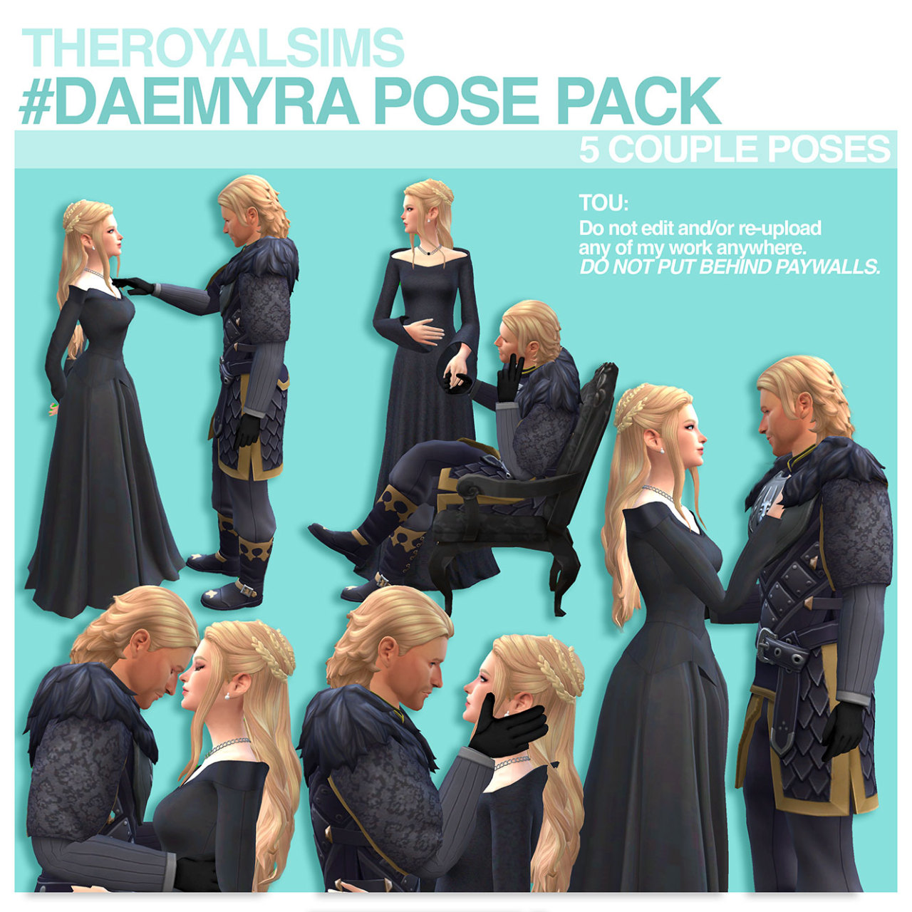 THE ROYAL SIMS THEROYALSIMS DAEMYRA POSE PACK Kiiiiiiiiinda 