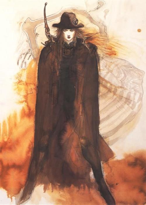 slow-deep-hard:  Vampire Hunter D • Yoshitaka Amano • Traditional Arts.