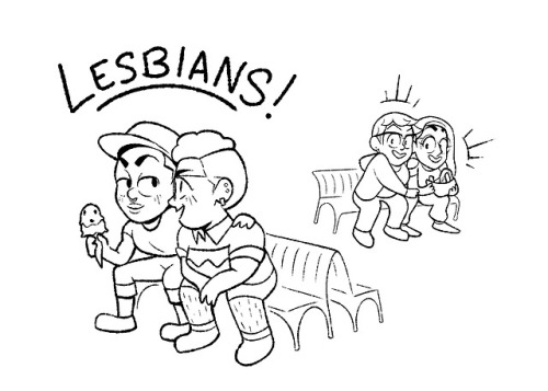 dresdoodles: Lesbians have a 6th sense for spotting one another in public