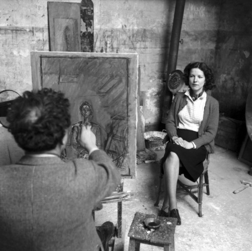 Annette femme de Alberto Giacometti, 1954. Sabine Weiss. Gelatin silver print. Annette Gia