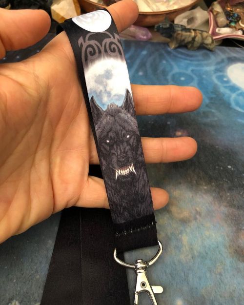 New in the shøp! Tribal Moon Werewolf lanyards!  These are 1” X 17” dye sublimati