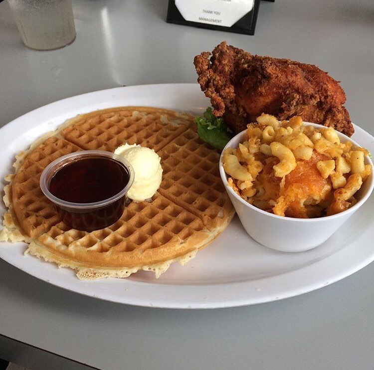 lebritanyarmor:  afro-arts:  Home of Chicken &amp; Waffles  www.homeofchickenandwaffles.com