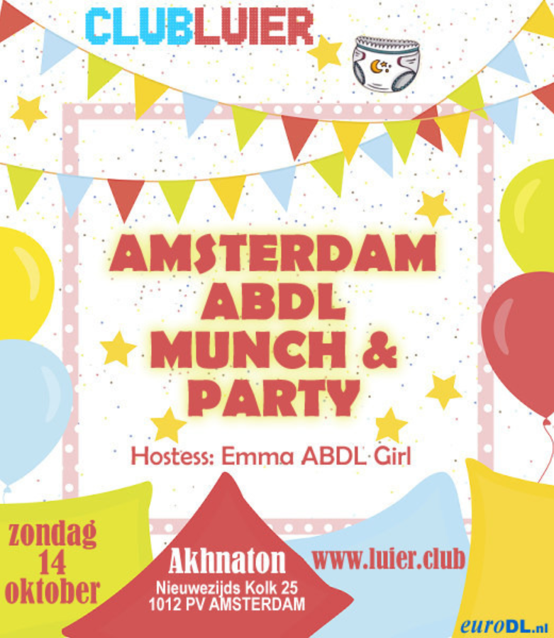 emma-abdl:    Come to the Club Luier ABDL party in Amsterdam :-)Club Luier is a super
