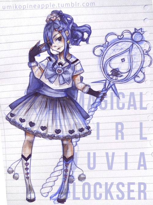 JUVIA LOCKSER AS A MAGICAL GIRL. “By the power of my love for Gray-Sama, I will punish you”