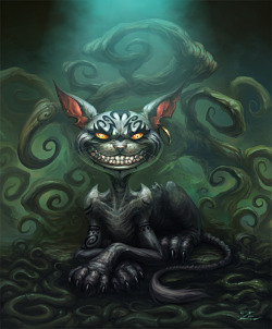 fhtagn-and-tentacles:  CHESHIRE CAT by Zeeksie