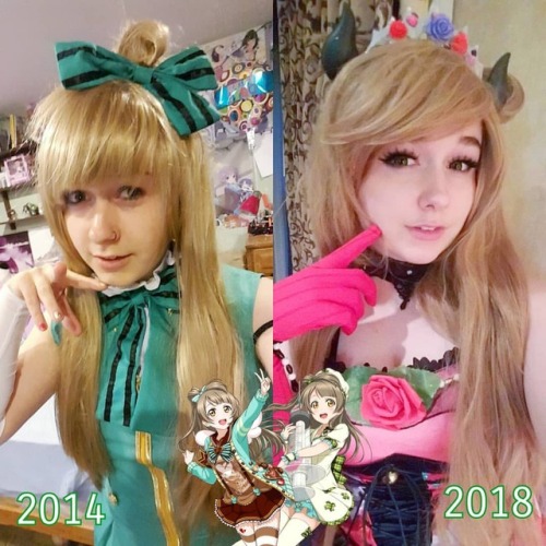 Glimpse at baby me suffering with wig styling oof #glowup . . . . . . . . . #kotoriminami #lovelive 