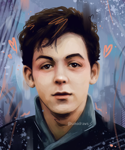 quantumalgae: sokodraws: a lil painting of young paul mccartey C: aviable as prints on my redbubble 