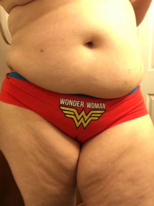 loosebbwgoddess:  maturegape:  cathyishisdeliciouslittleslut:  Ahh! I found more amazing panties!!! @nocanhaznwa  Wonderwoman is the best  I’m a bit of a nerd. ;)