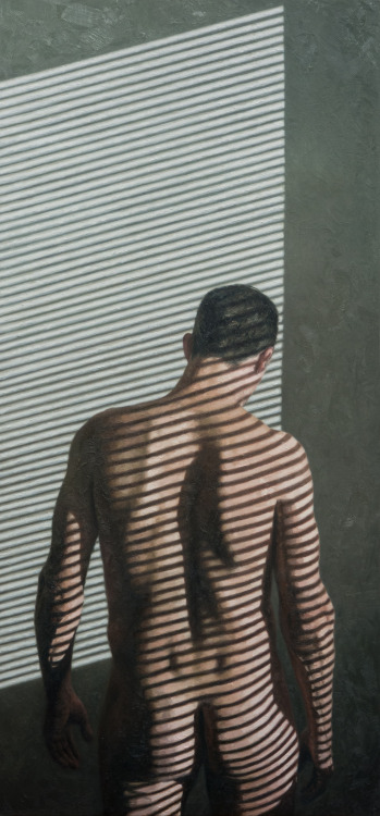 Afternoon Blinds / Oil on Stretched Linen / 24 x 51...