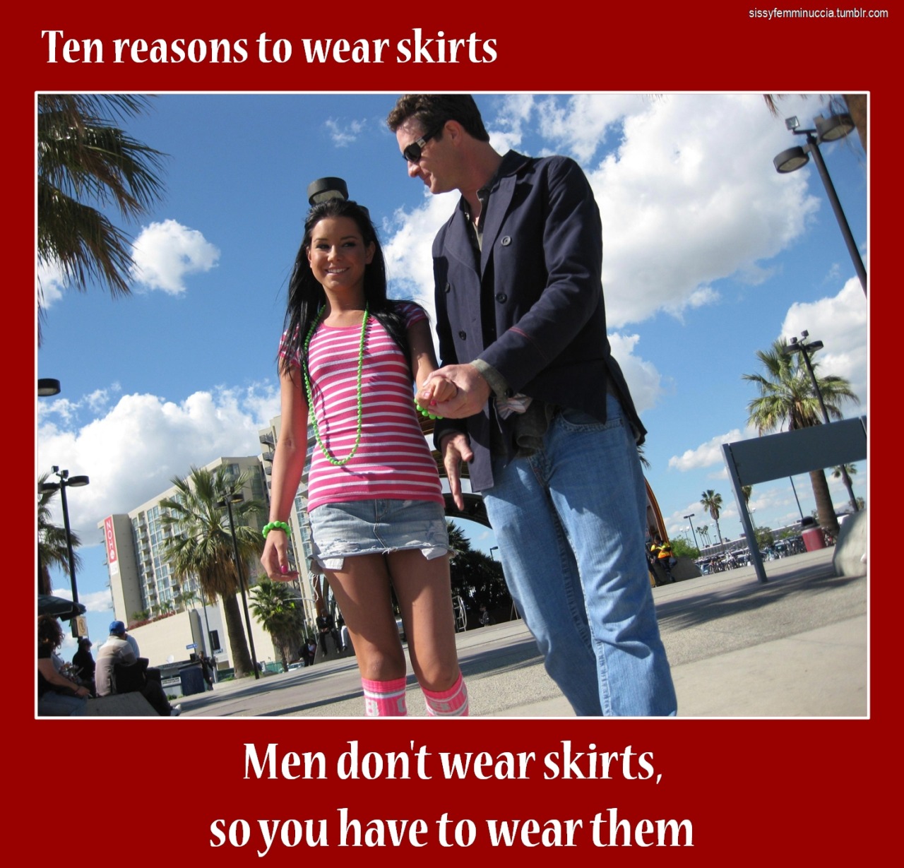 sissyfemminuccia:  Remember: good girls wear skirts!