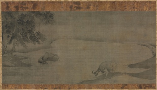 Water Buffalo and Herdboys, late 1200s-early 1300s, Cleveland Museum of Art: Chinese ArtSize: Image: