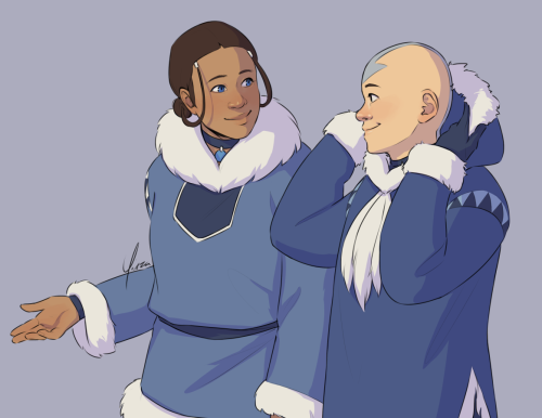 Patreon reward of Aang and Katara on a visit to the Southern Water Tribe! Introducing Aang to the vi