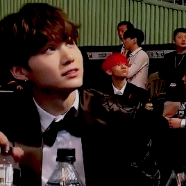Shy Yoongi Caught On Camera During Award Shows