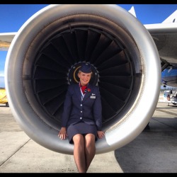 likemywife:  milehighjob:  Back to work today - living the dream of aviation!  very sexy ladie