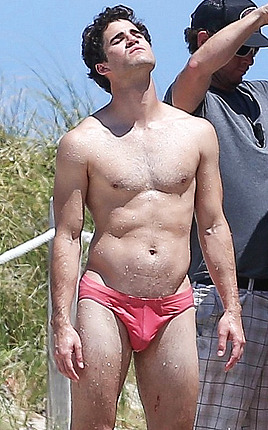 zacefronsbf:  Darren Criss on the set of American Crime Story: Versace in Miami,
