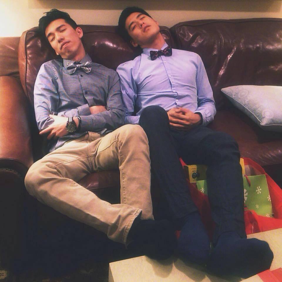 fuckyeahgaycouples:  Post Christmas Dinner Ft. Our Bellies with my boyfriend. :) 