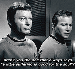 fuckyeahstartrektos:awhiteshirt:“I could’ve sworn I heard you say that.”Every iteration…