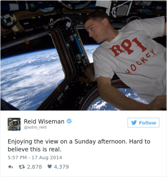 Astronaut tweets