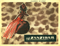 Cover Design To A Vintage 40′S-Era Souvenir Photo Album From The ‘Cafe Zanzibar’