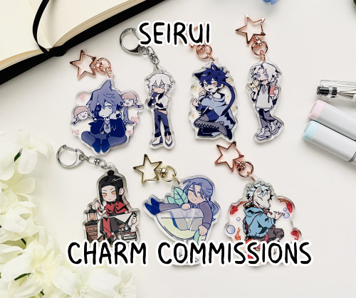opening last minute custom charm commissions (going to finish them within this week) because I forgo