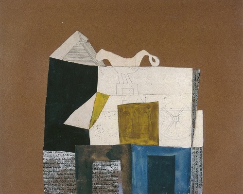 magictransistor:  Lajos Vajda, Madaras kollázs (Collage with bird), 1937.