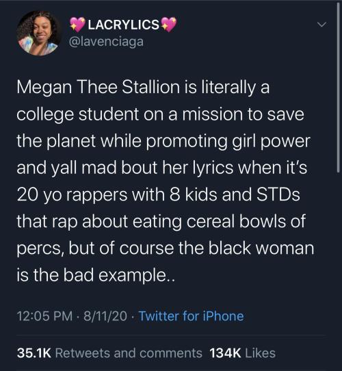 twitblr:  Megan Thee Stallion is about getting the D… as in Degree (x)