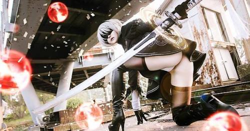 cosplay-booties:Misa Chiang as 2B from NieR: porn pictures