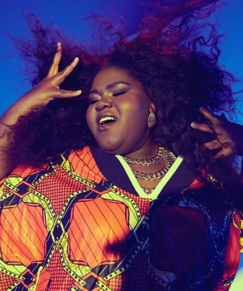 chokesngags:  flyandfamousblackgirls:Gabourey Sidibe for Nylon Magazine 2017  Yass