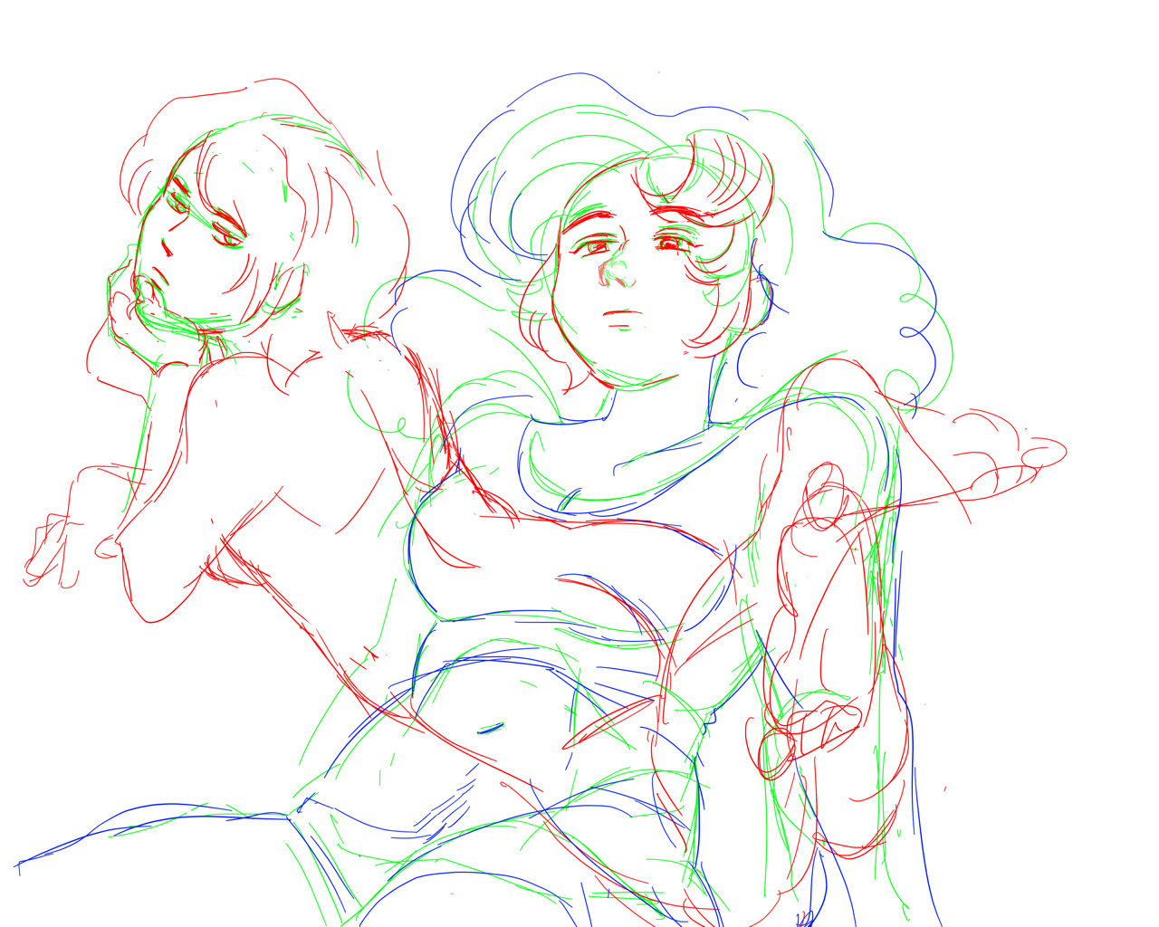 Well this sketch went no where! Oh well! 