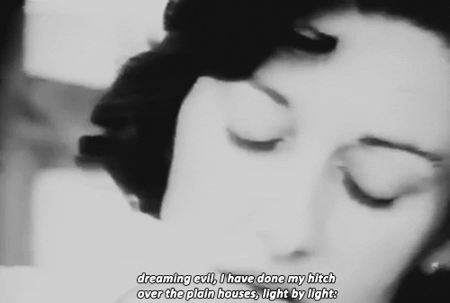 violentwavesofemotion:Anne Sexton at home reciting one of her most critically acclaimed poems titled