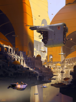 scifi-fantasy-horror:  Pendul City by sparth 