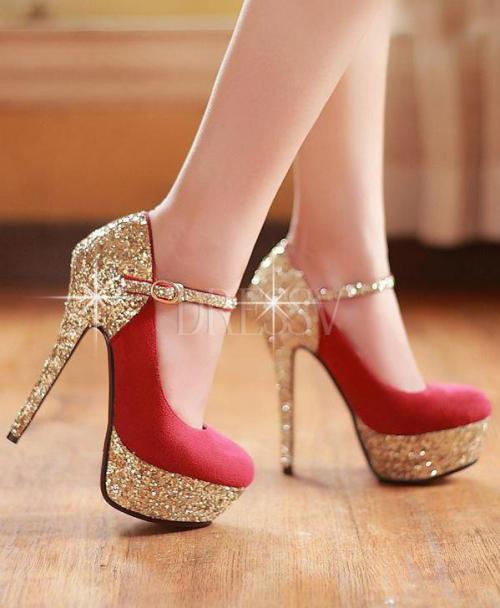 dressvbridal:  Fashion All-matched Stiletto Heels Closed-toe Women Prom Shoes from Dressv.com. Red h