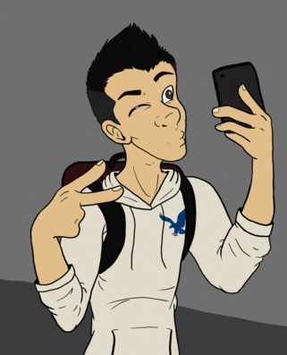 rachelsblogthing:  But First… Lemme Take A Selfie by NicoleScribble on Deviantart.