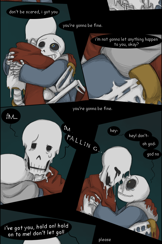 zarla-s:  This may be the worst idea I’ve ever had. Contains spoilers for the end of the True Pacifist route! The single image version is here. * It makes a joke about spaghetti. It hates its own joke.* It tidies up the place, then immediately scatters