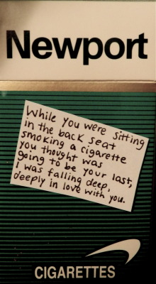 cigarette-memories:  While you were sitting